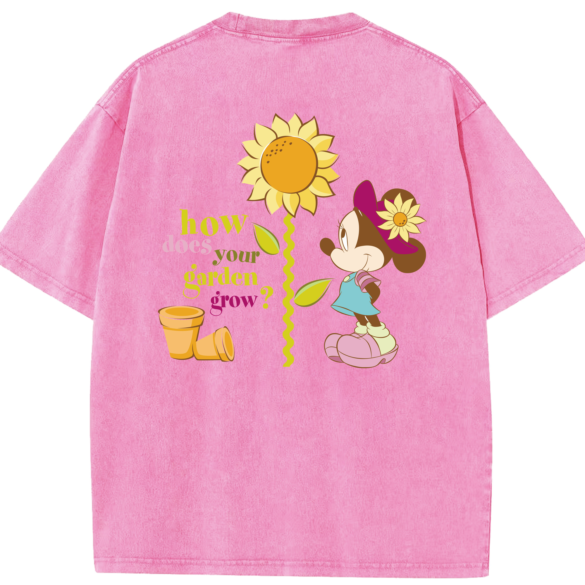 （画像用） ミッキーマウス Mickey Mouse 綿100% ヴィンテージ風 半袖Tシャツ（背面プリント）